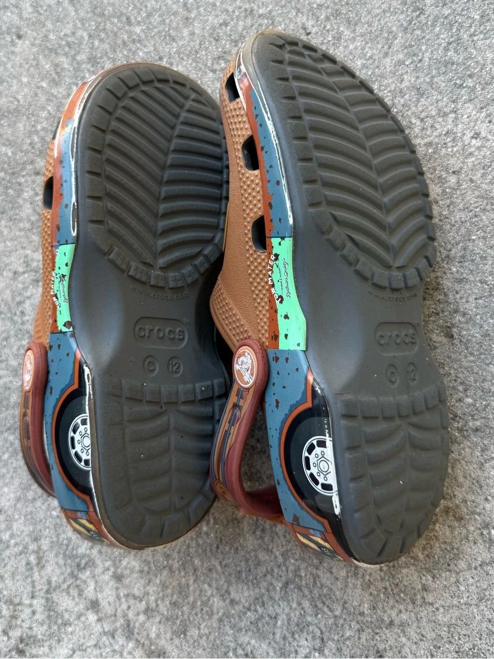 CROCS x Pixar Cars Mater slide on shoes Good condition Size C12 preloved Disney